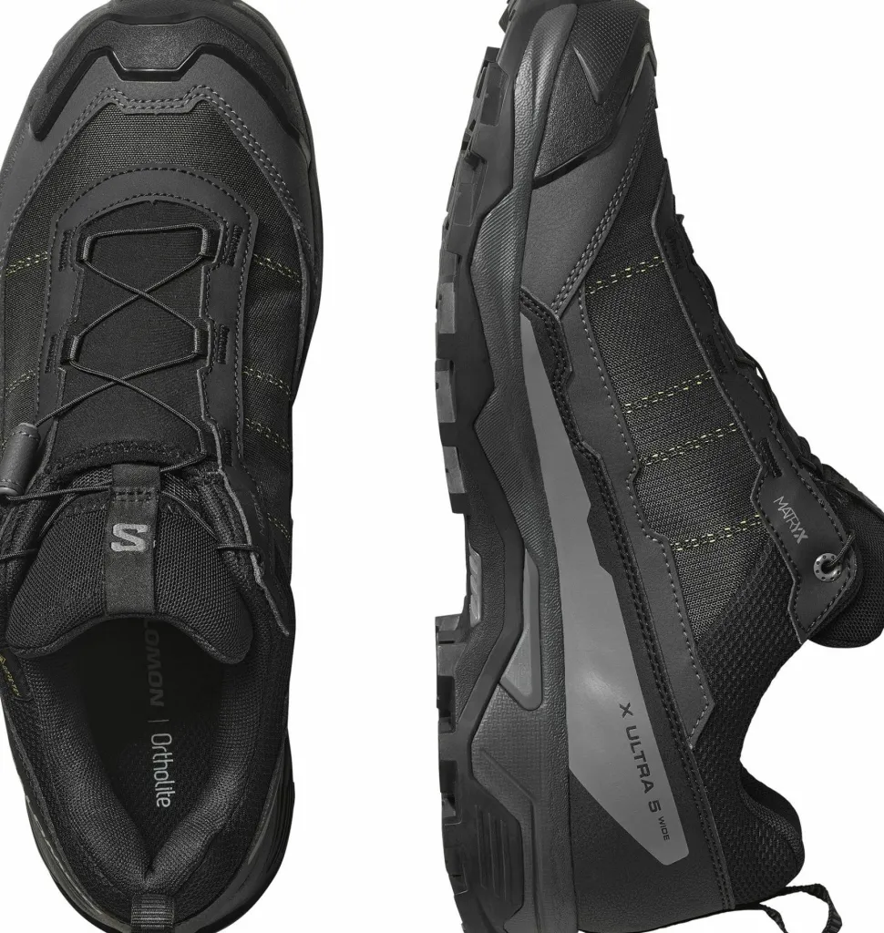 Salomon Men's X Ultra 5 Wide GORE-TEX Black/asphalt/castlerock