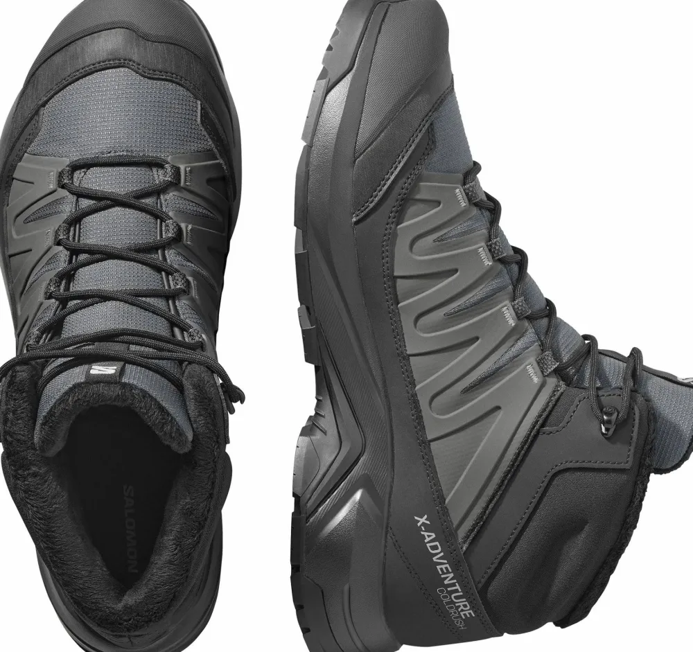 Salomon Men's X-Adventure Coldrush Waterproof Asphalt/Black/Alloy Asphalt / Black / Alloy Best