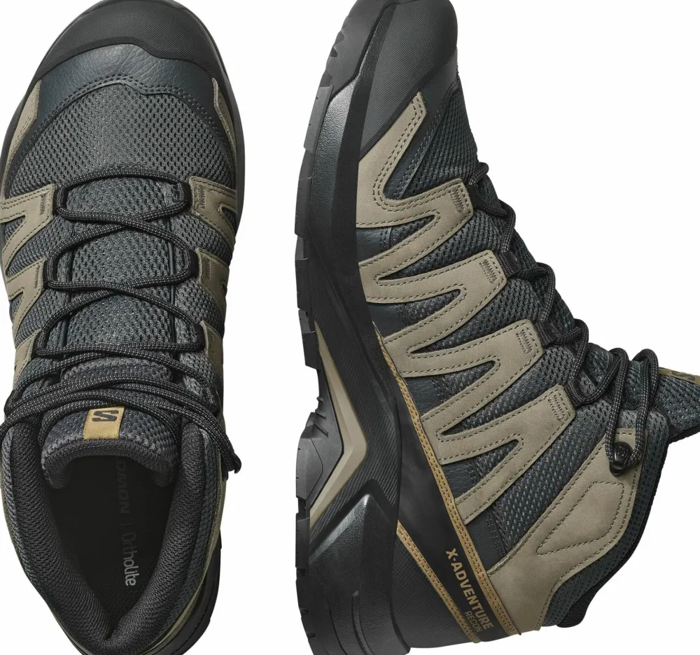 Salomon Men's X-Adventure Recon Mid GORE-TEX Asphalt/Falcon/Coyote Brown Outlet
