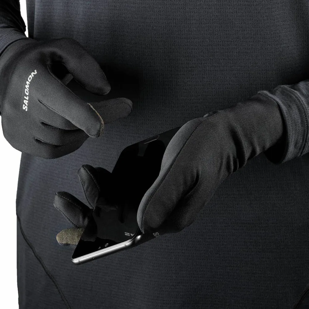 Salomon Unisex Cross Warm Gloves Deep Black DEEP BLACK/ Outlet