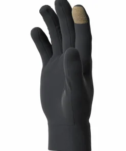 Clearance Unisex Cross Warm Gloves Deep Black Handskar & Vantar Dam