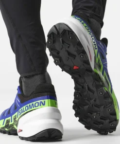 Salomon Unisex Spikecross 6 GORE-TEX Black/Surf The Web/Green Gecko