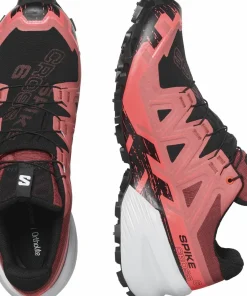 Salomon Unisex Spikecross 6 GORE-TEX Cow Hide/Black/Fiery Coral Discount