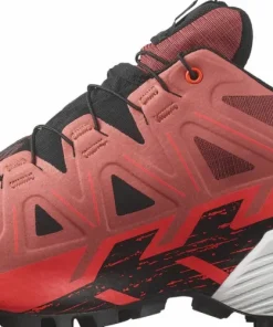 Salomon Unisex Spikecross 6 GORE-TEX Cow Hide/Black/Fiery Coral Discount