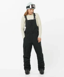 Salomon Women's Bashley Bib Pant Deep Black