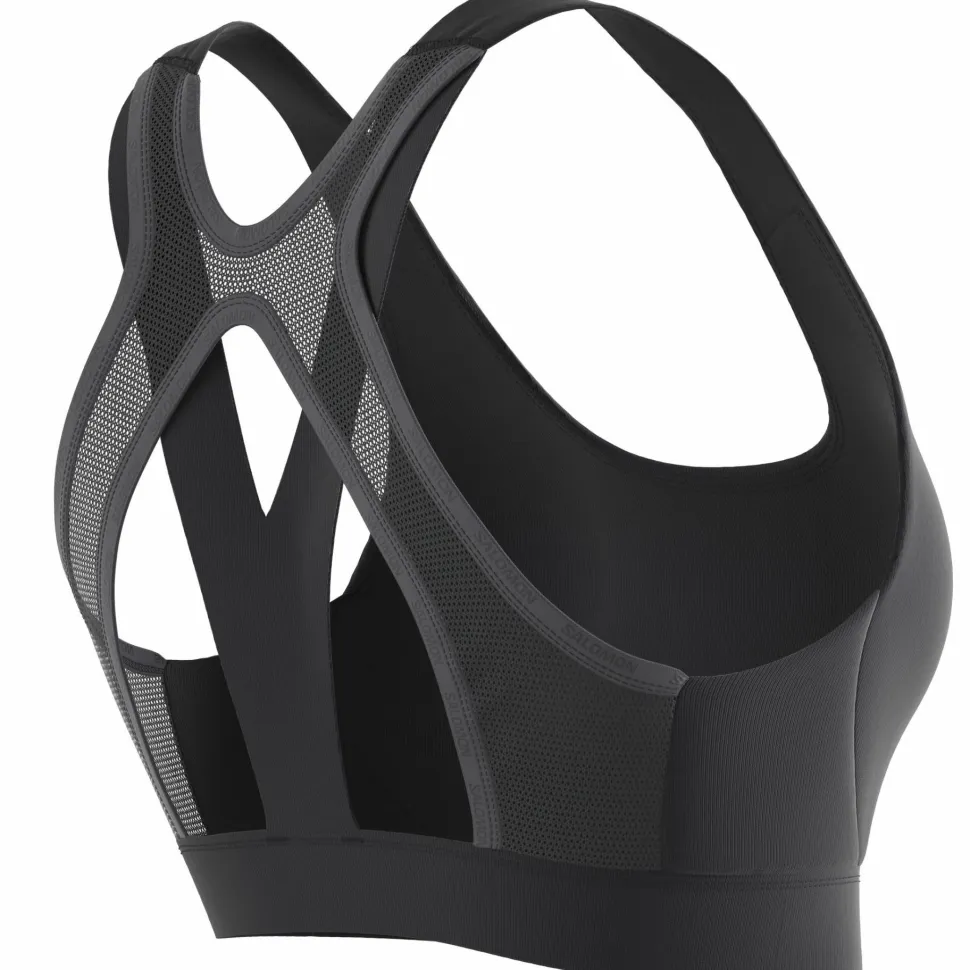 Salomon Women's Cross Run Sports Bra Deep Black