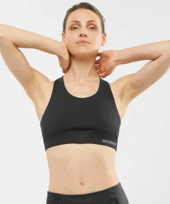 Salomon Women's Cross Run Sports Bra Deep Black