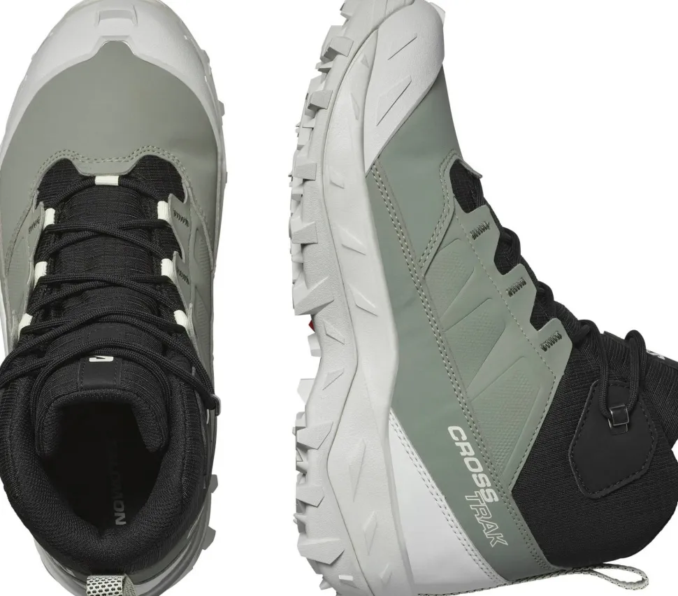 Salomon Women's Crosstrak Waterproof Agave Green/Black/Canary Green