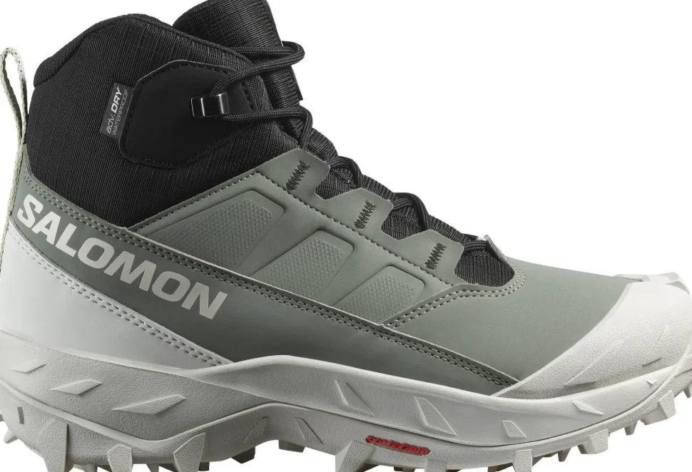 Salomon Women's Crosstrak Waterproof Agave Green/Black/Canary Green