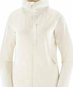 Salomon Women's Essential Lightwarm Hoodie Whisper White