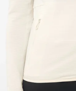 Salomon Women's Essential Lightwarm Hoodie Whisper White