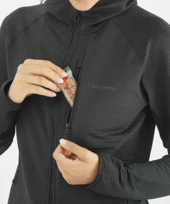 Salomon Women's Essential Lightwarm Hoodie Deep Black