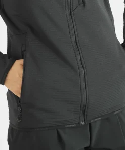 Salomon Women's Essential Lightwarm Hoodie Deep Black Deep Black/ Discount