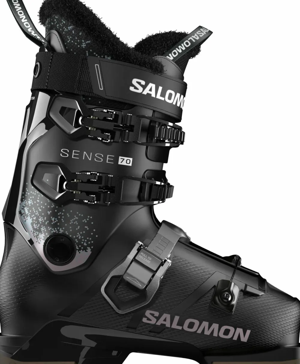 Sale Women's Sense 70 GripWalk Black/Black/Oil Green Skidor|Skidåkning