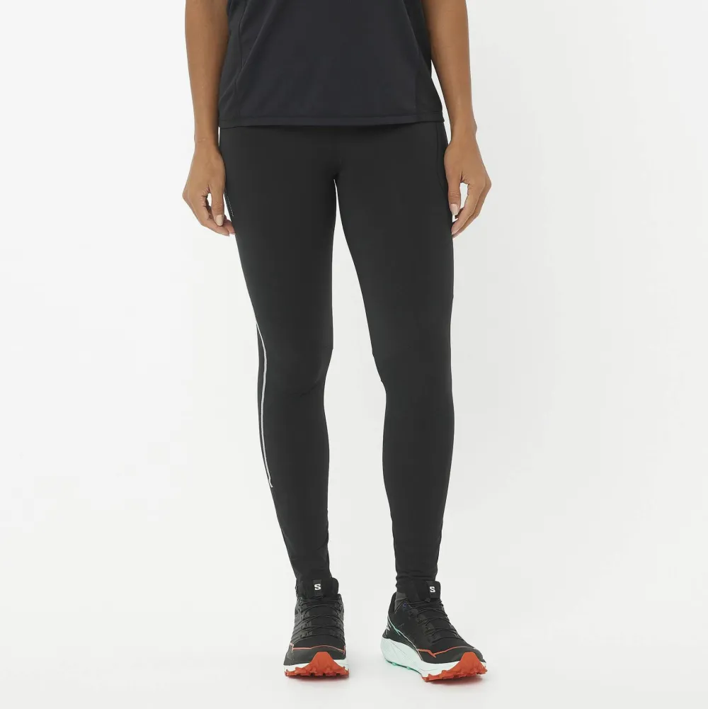Salomon Women's Sense Aero Stow Tights Deep Black Discount