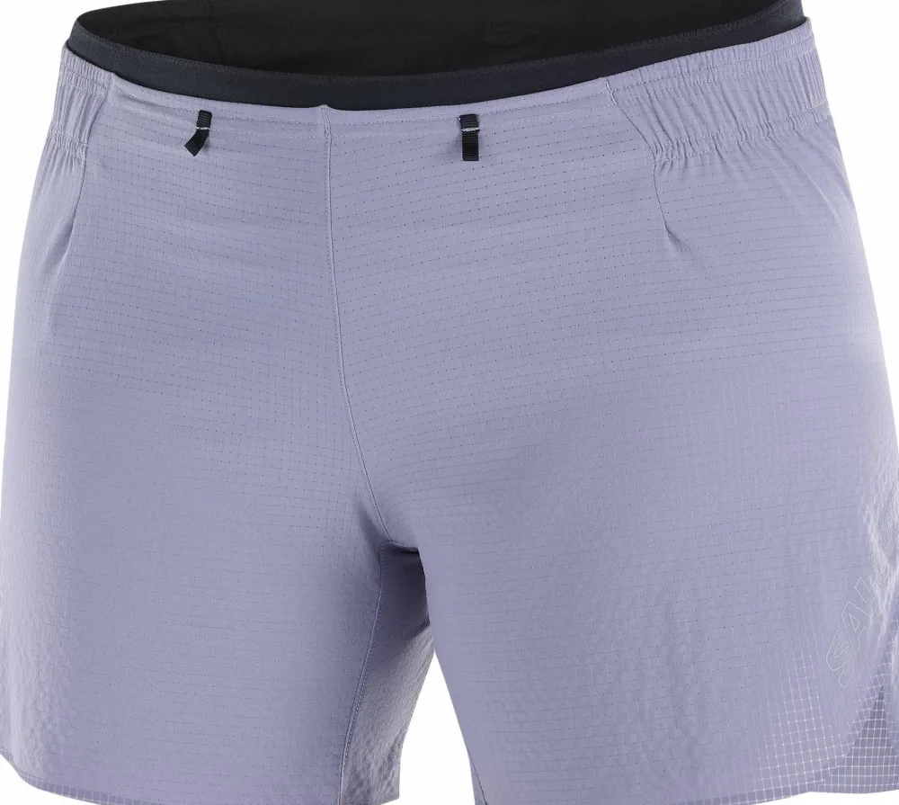 Salomon Women's Sense Aero 5'' Shorts Blue Granite/Clear Outlet