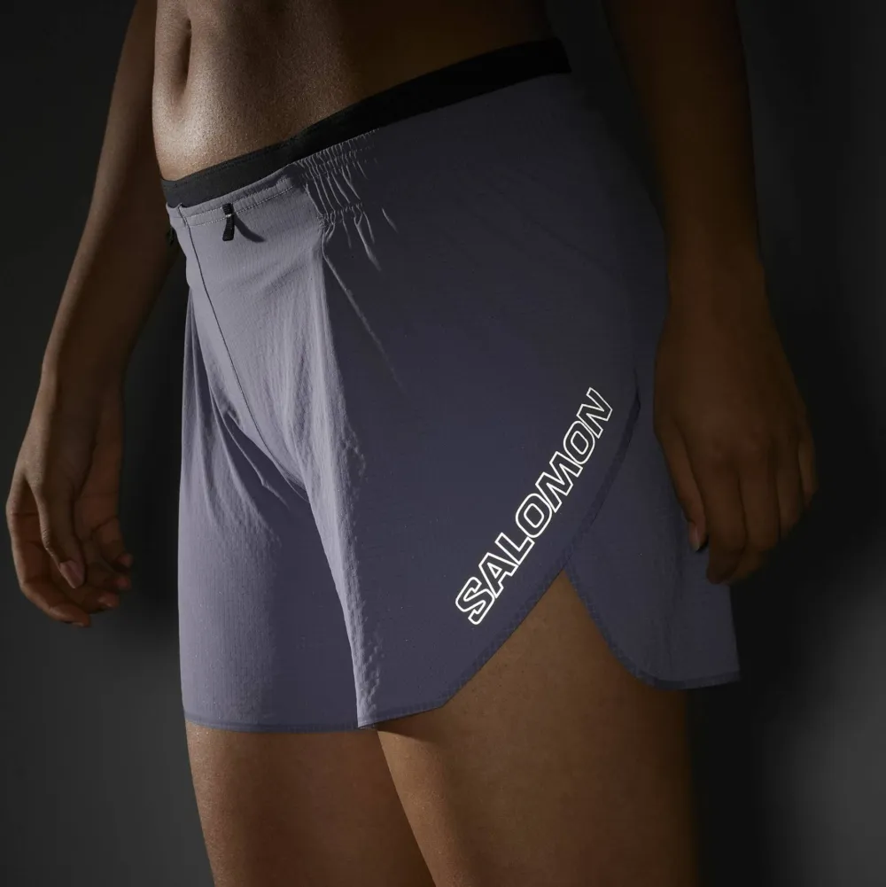 Salomon Women's Sense Aero 5'' Shorts Blue Granite/Clear Outlet