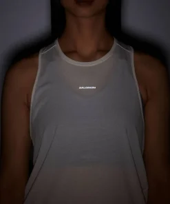Salomon Women's Shkout Core Tank Whisper White