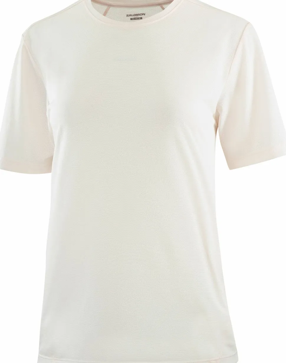 Salomon Women's Shkout Core Short Sleeve Tee Whisper White