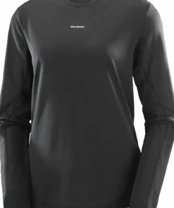 Online Women's Shkout Core Long Sleeve Tee Deep Black Träningskläder Dam
