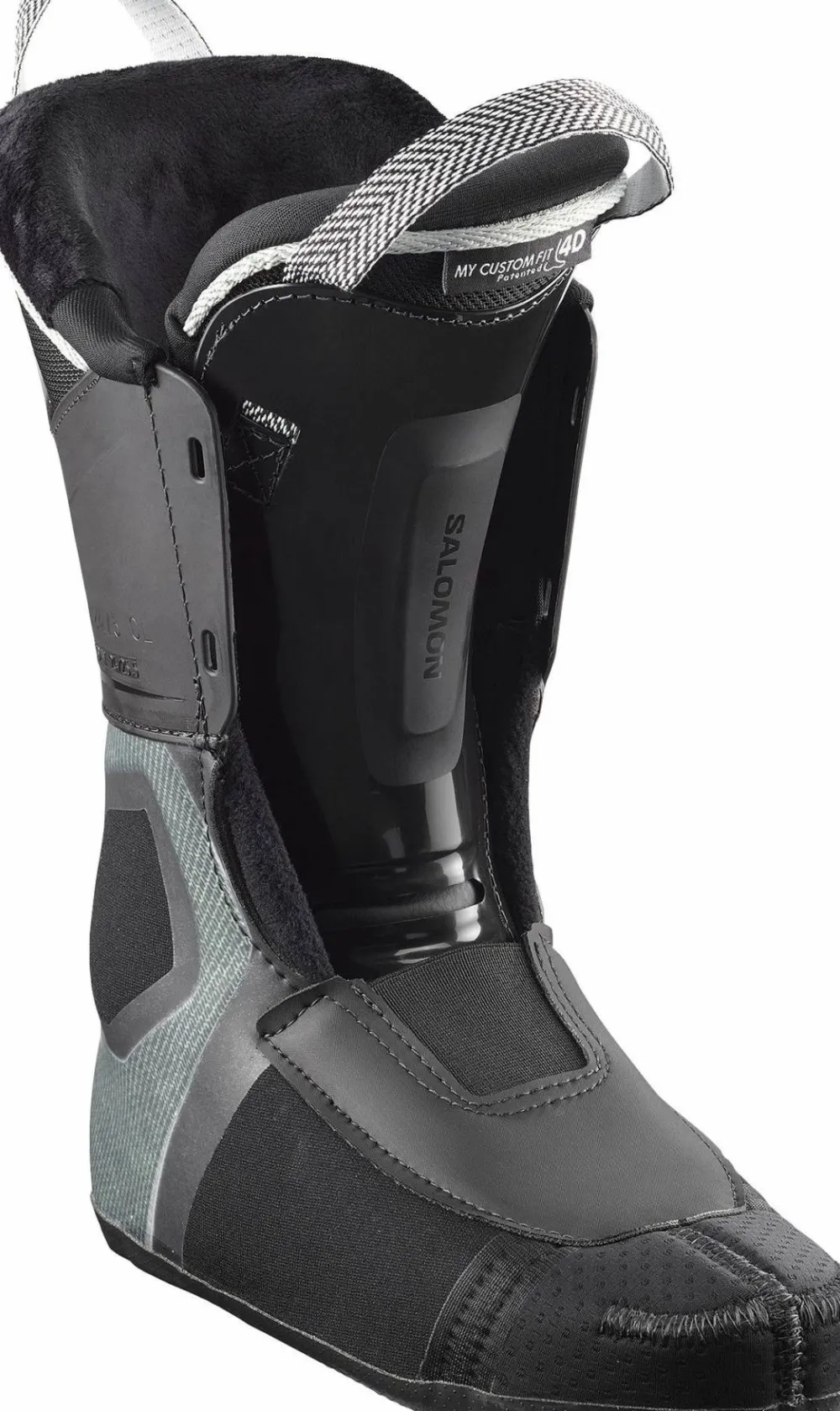 Women's S/Pro Supra Boa 95 Black/Silver Met./Silver Met. Skidor