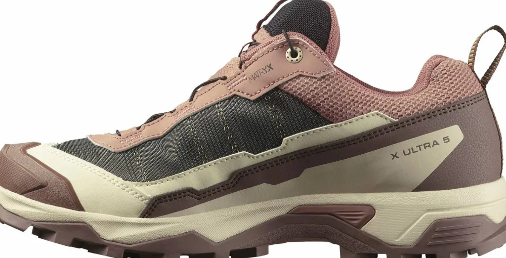 Salomon Women's X Ultra 5 GORE-TEX Burlwood/French Roast/Rattan Hot