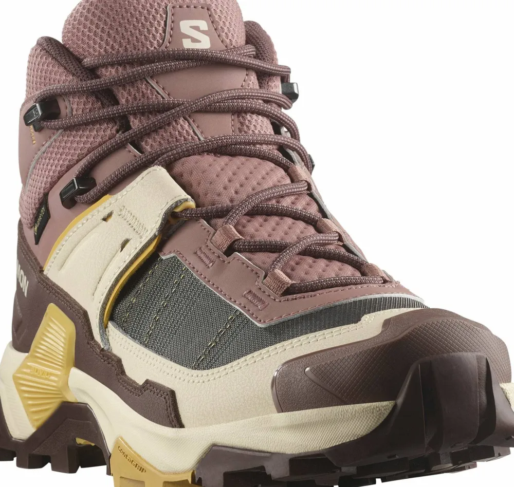 Salomon Women's X Ultra 5 Mid GORE-TEX Burlwood/French Roast/Rattan Hot