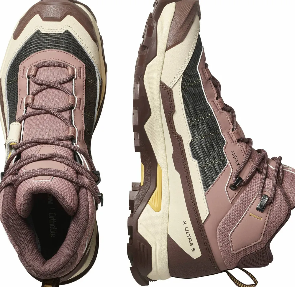 Salomon Women's X Ultra 5 Mid GORE-TEX Burlwood/French Roast/Rattan Hot