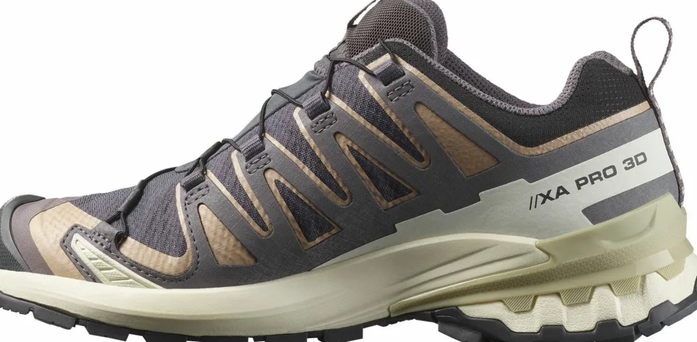 Salomon Women's XA Pro 3d V9 GORE-TEX Nine Iron/Oxford Tan/Alfalfa Hot