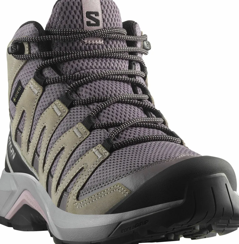 Salomon Women's X-Adventure Recon Mid GORE-TEX Excalibur/gull/nirvana