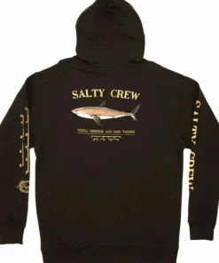 Salty Crew Men's Bruce Hood Fleece Black