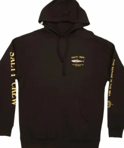Salty Crew Men's Bruce Hood Fleece Black