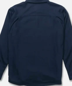 Salty Crew Men's Fathom Ls Tech Shacket Midnight Navy