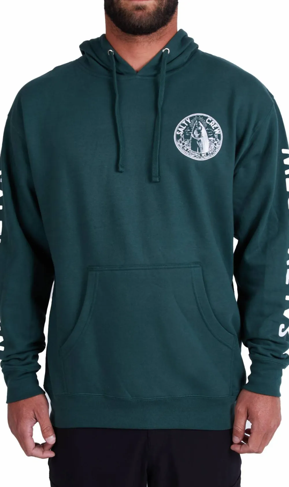Online Men's In Fishing We Trust Hood Fleece Fiske