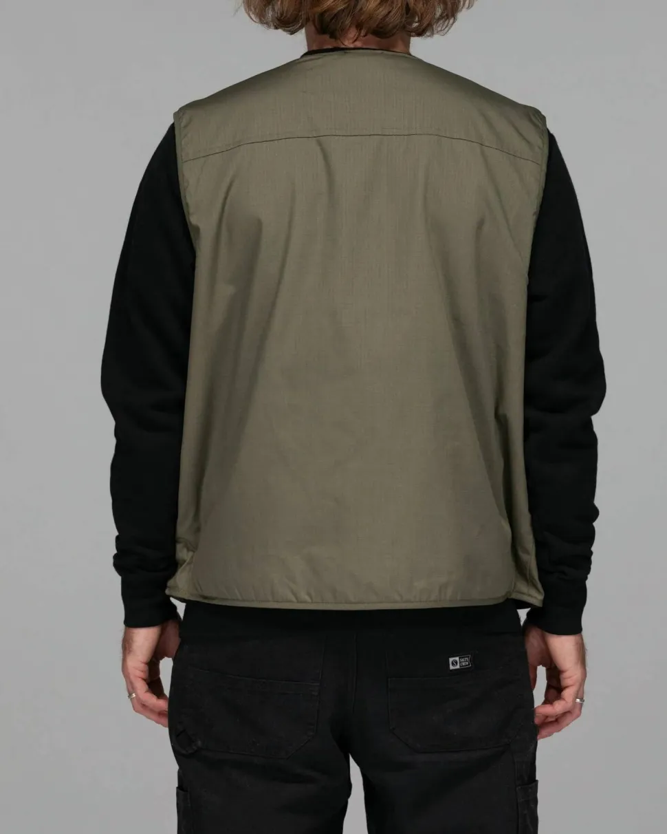 Salty Crew Men's Stream Tech Vest Olive