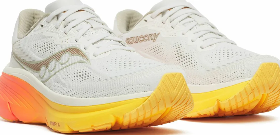 Saucony Men's Guide 19 Ivory/fire