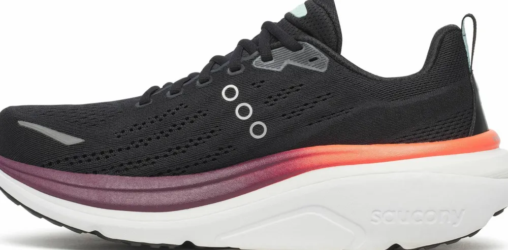 Saucony Men's Hurricane 25 Black/Crimson Hot