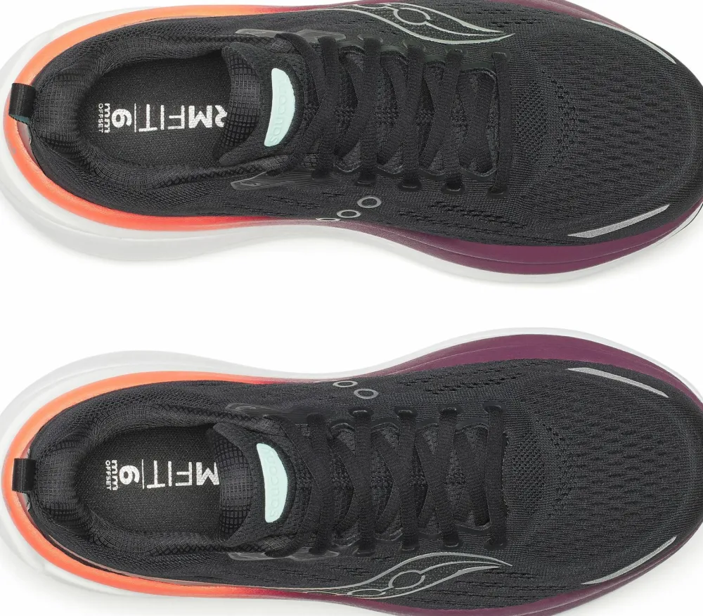 Saucony Men's Hurricane 25 Black/Crimson Hot