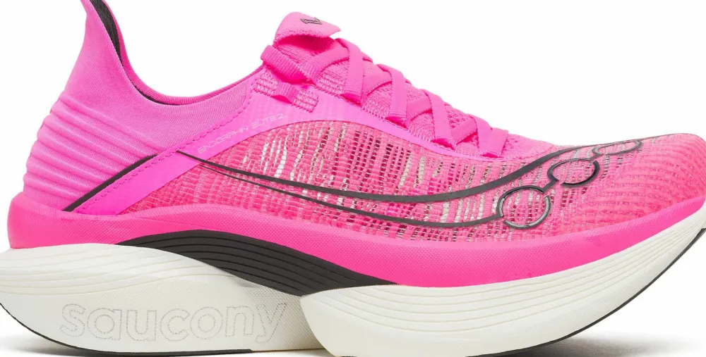 Saucony Unisex Endorphin Elite 2 Shock/Black Hot