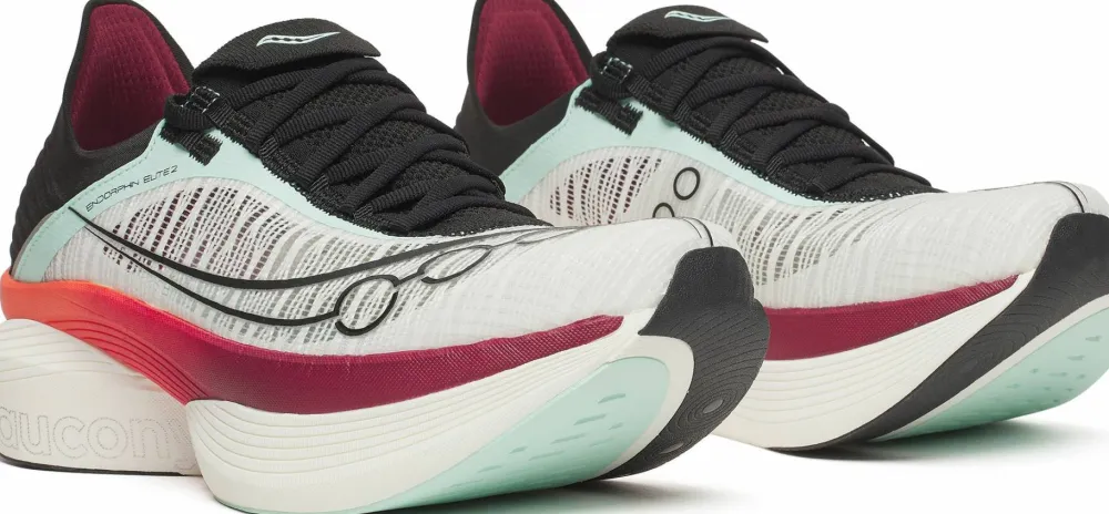 Saucony Unisex Endorphin Elite 2 White/Crimson Sale