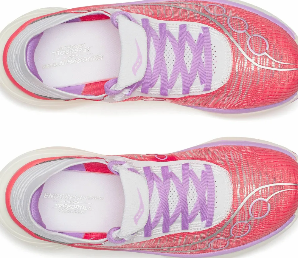 Saucony Unisex Endorphin Elite 2 Coral/White Discount