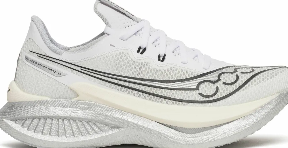 Saucony Women's Endorphin Pro 5 White/Black Clearance