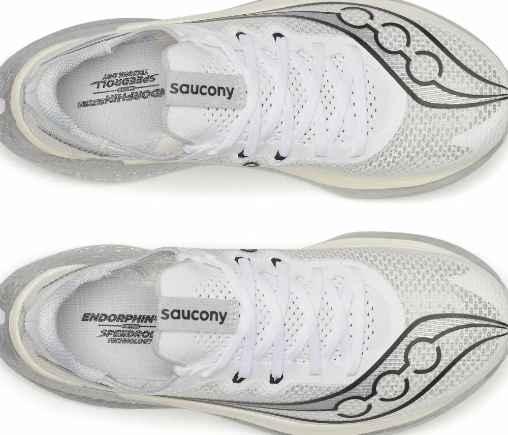Saucony Women's Endorphin Pro 5 White/Black Clearance