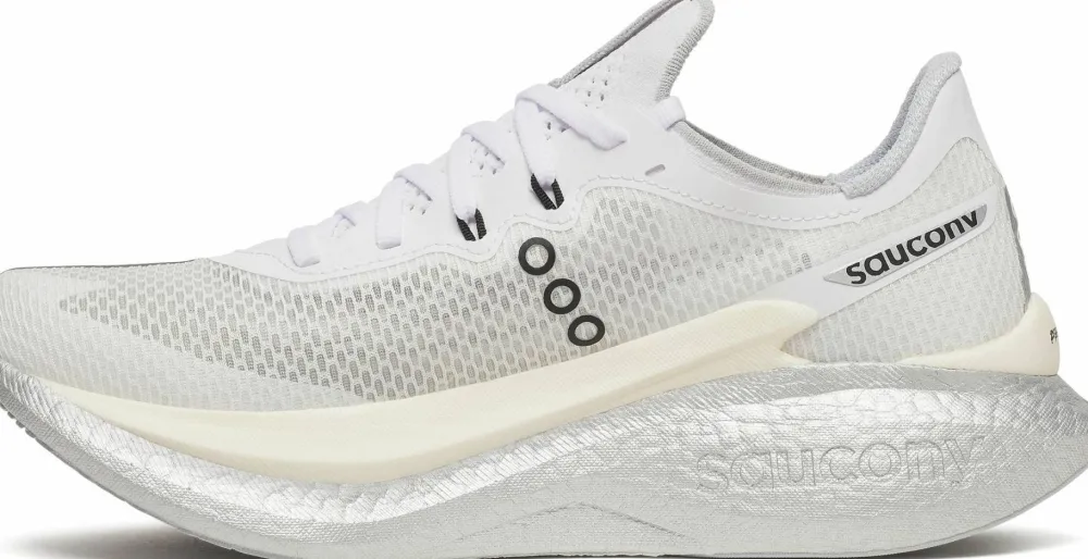 Saucony Women's Endorphin Pro 5 White/Black Clearance
