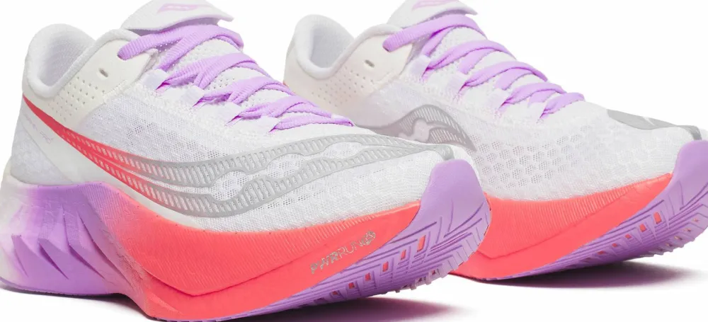 Saucony Women's Endorphin Pro 4 White/Crocus Hot
