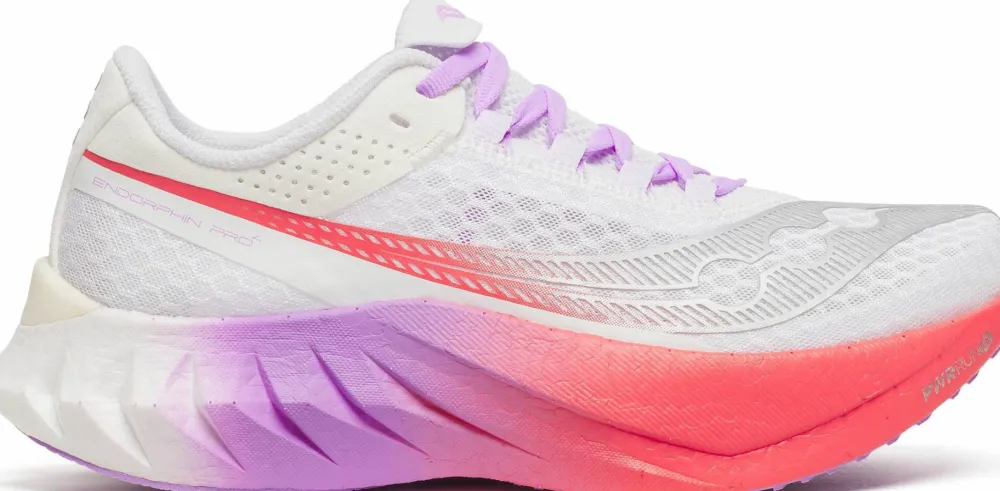 Saucony Women's Endorphin Pro 4 White/Crocus Hot