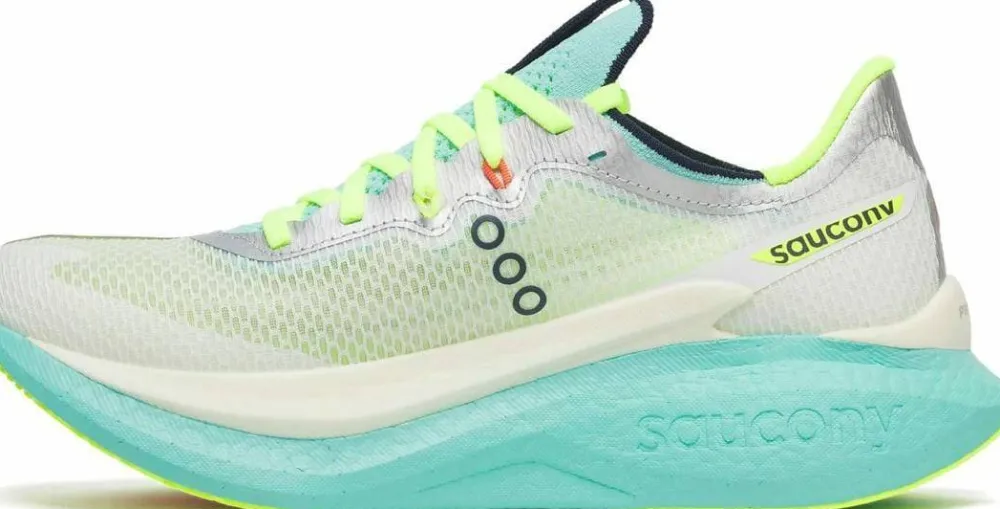 Saucony Women's Endorphin Pro 5 White/Splash Hot