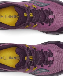 Saucony Women's Peregrine 14 Plum/Eggplant Hot