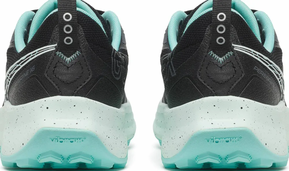 Saucony Women's Peregrine 16 GORE-TEX Black/Aqua Clearance