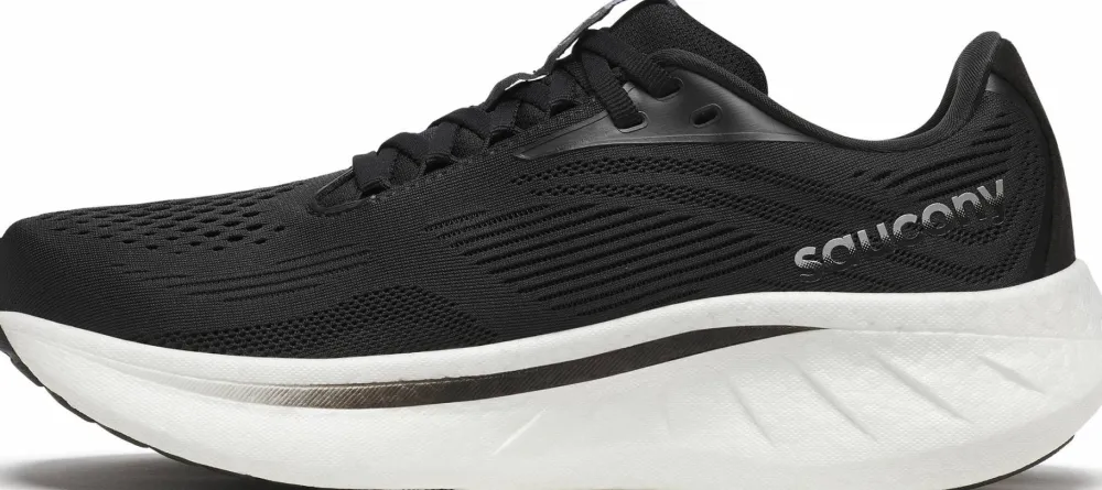 Saucony Women's Ride 18 Black/White Hot